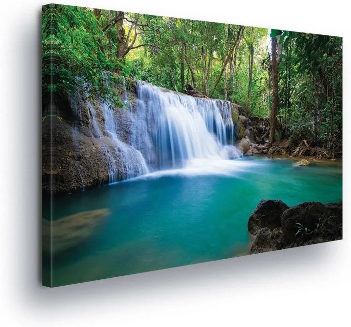GLIX Obraz na plátne - Exotic Waterfalls II 100x75 cm
