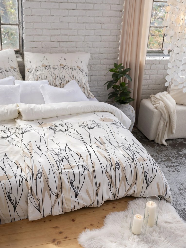 Bavlnené obliečky Renforcé – Aneta béžová