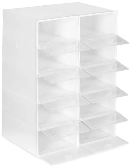 Biela modulárna skrinka na topánky