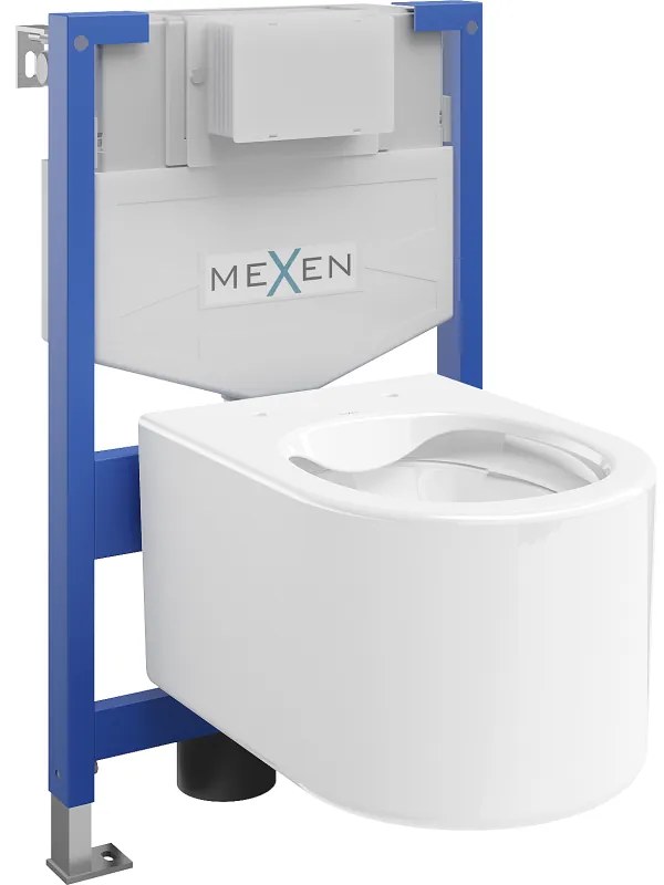 Mexen Fenix XS-F, podomietkový modul a závesné WC Sofia, biela, 6803354XX00
