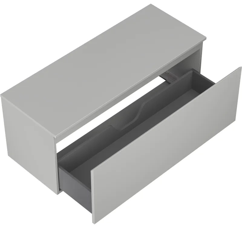 Mexen Orio, kúpeľňová skrinka 120 cm s hornou časťou, 1 zásuvka, sivá matná, 91A10-12047-1-BFC62