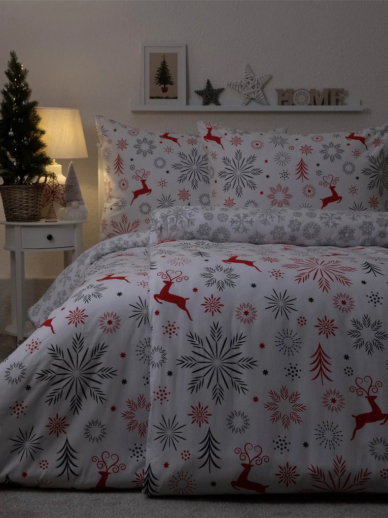 Vianočné francúzske bavlnené obliečky Renforcé – Zimný sen