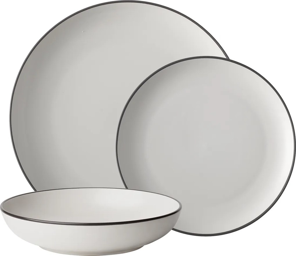 Set tanierov 18 ks — Elements Yin & Yang white - W0228