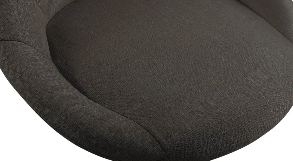 Design-Shop Pracovná stolička Lazio - látka - Tmavo sivá