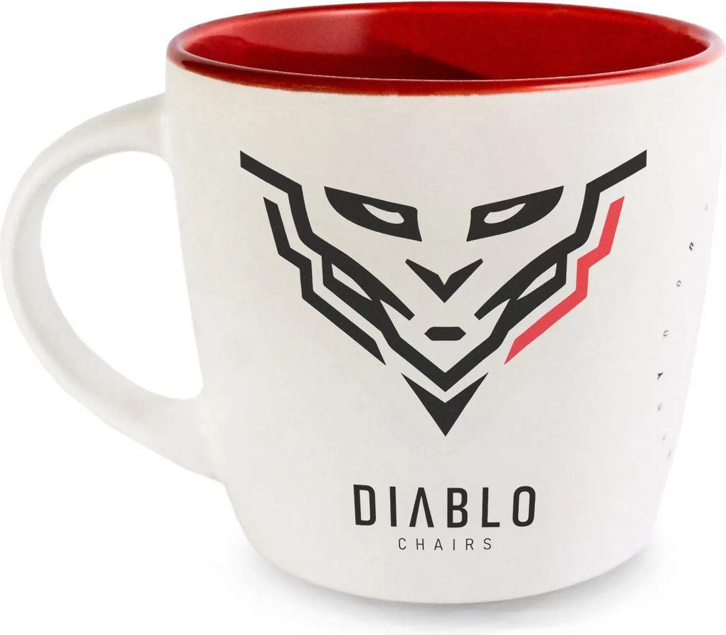 Hrnček Diablo Chairs bielo-červená