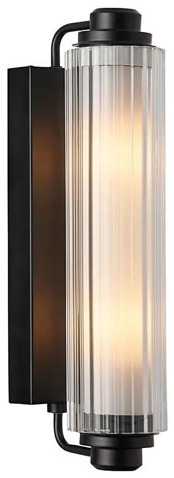 Nordlux - Kúpeľňové zrkadlové osvetlenie NIMAL 2xE14/25W/230V IP44 čierna