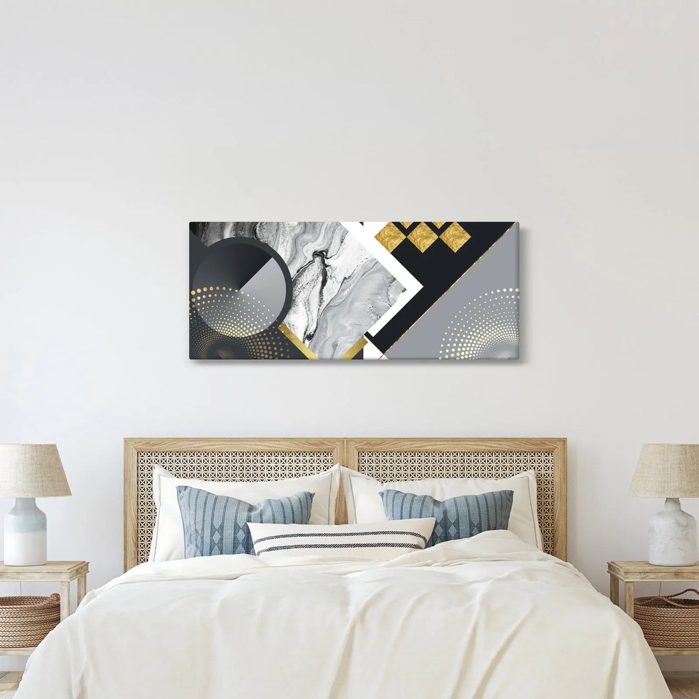 Obraz - Texturoavná koláž (120x50 cm)