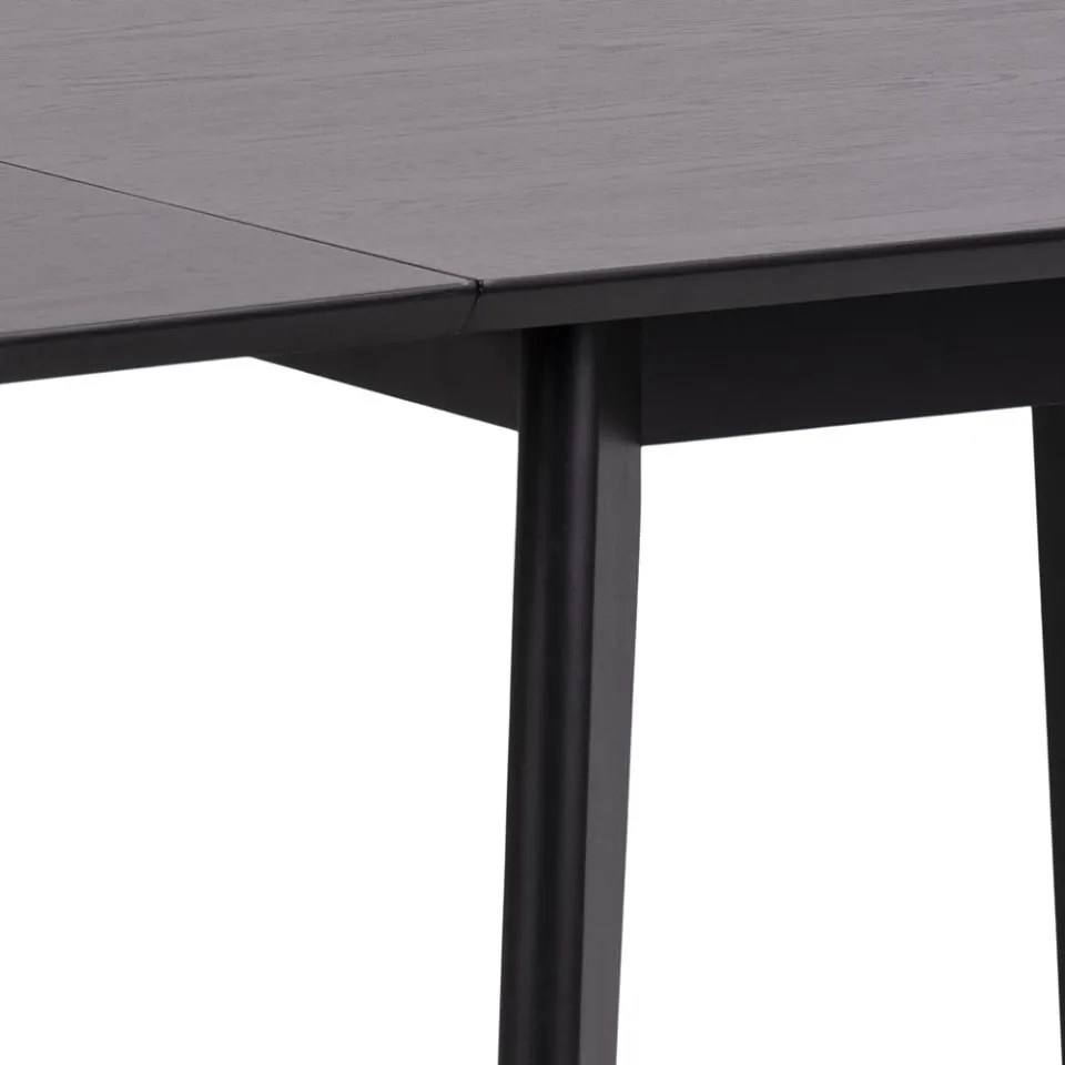 Jídelní rozkládací stůl Roxby 80/120 cm černý