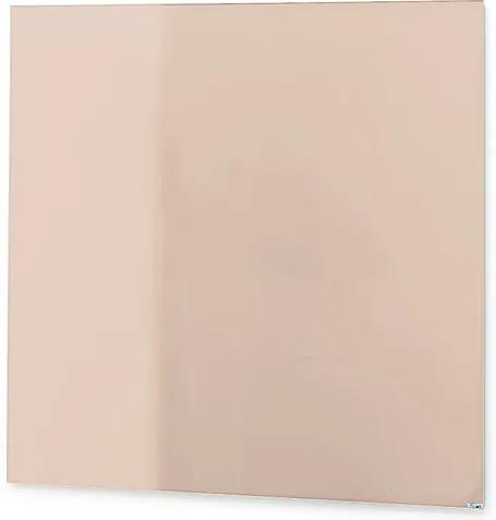 Sklenená magnetická tabuľa Stella, 300x300 mm, pastelová ružová