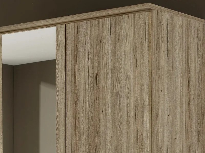 Šatníková skriňa Bremen, 136 cm, dub san remo