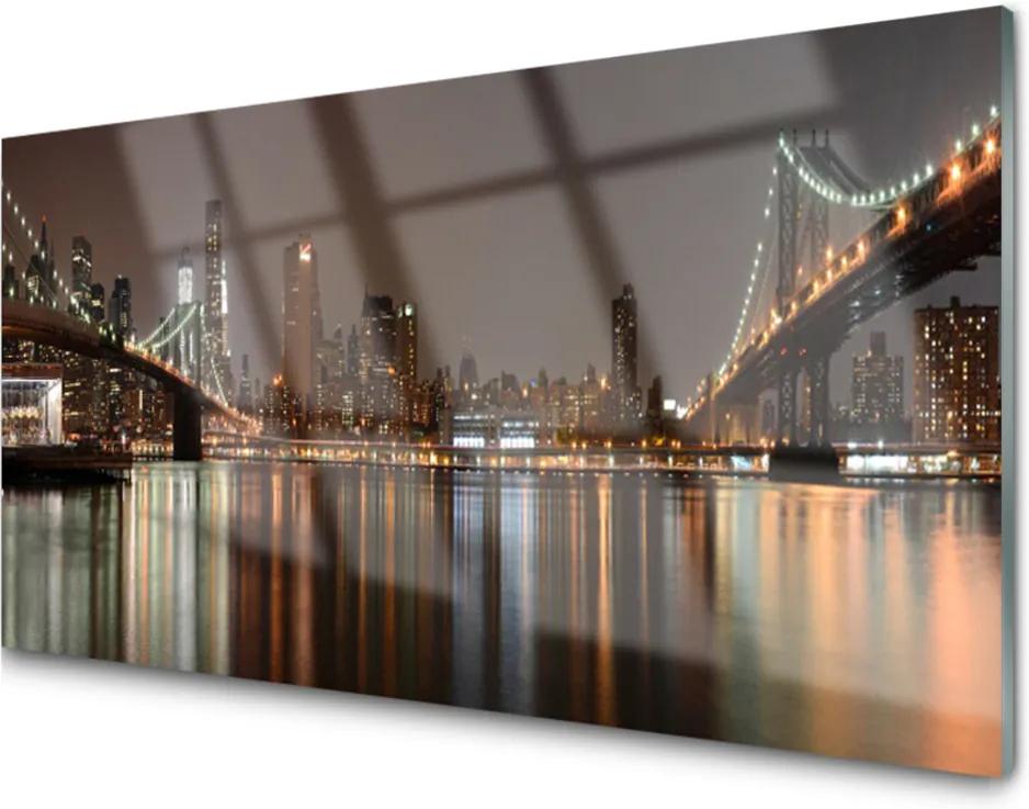 Obraz na akrylátovom skle Mesto Mosty Architektúra