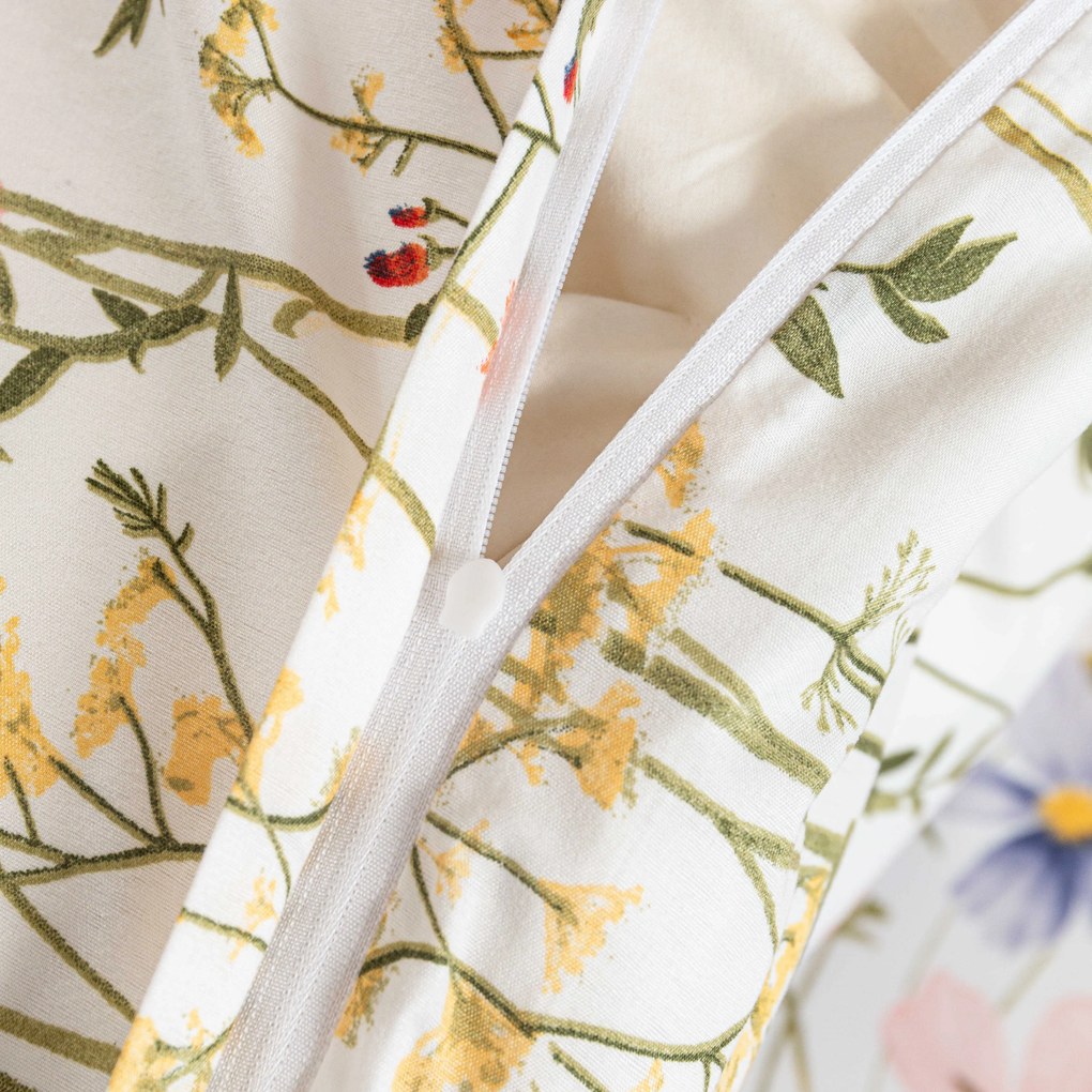 Obliečky z mikrovlákna WILDFLOWERS farebné Rozmer obliečky: 70 x 90 cm | 140 x 200 cm