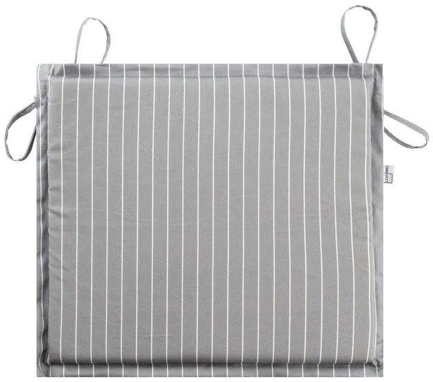 Livarno home Súprava balkónového nábytku Sevilla, 3-dielna + Obojstranný podsedák, 38 x 42 x 3 cm, 2 kusy, sivý  (800010858)