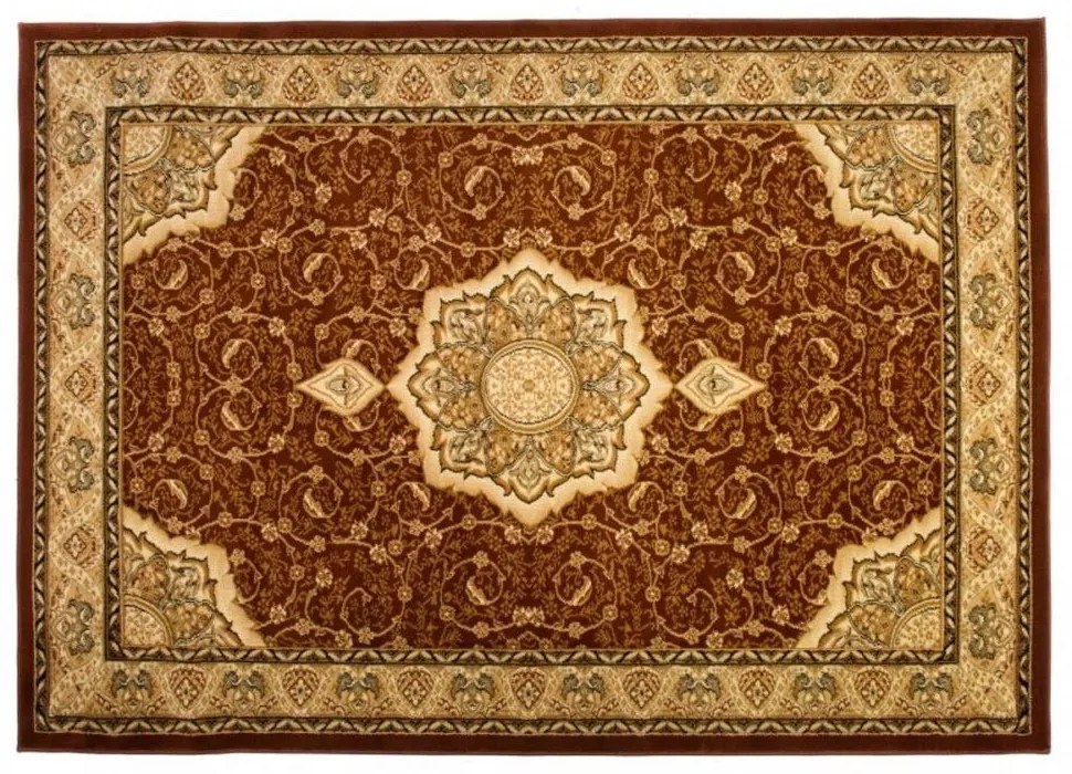 *Kusový koberec klasický vzor 2 hnedý 180x260cm