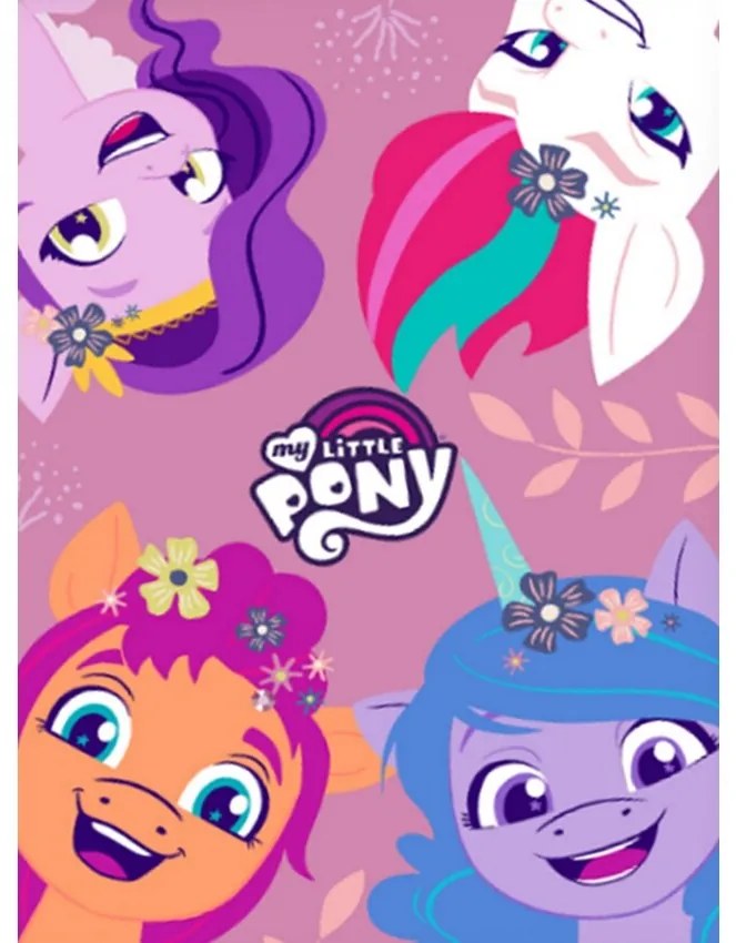 Carbotex Detská deka My little Pony Hravé poníky, 110 x 140 cm