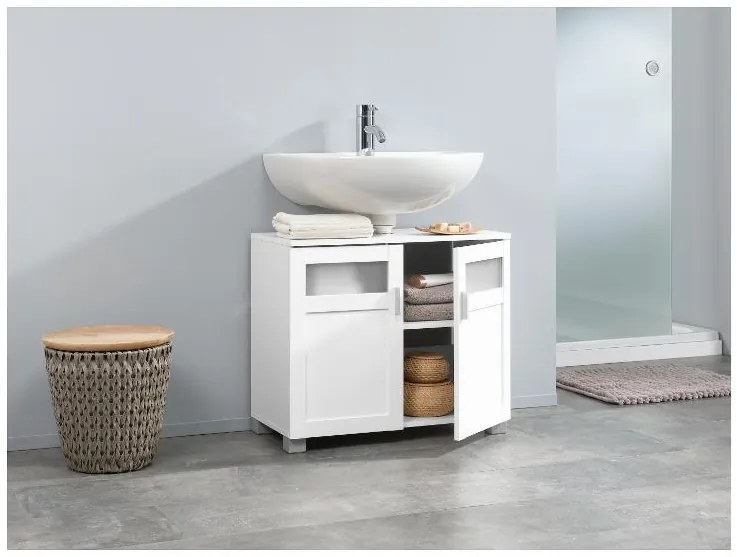 Livarno home Skrinka pod umývadlo Basel + Skrinka so zrkadlom Basel  (800008883)