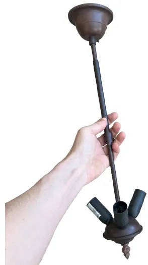 Stropné svietidlo Tiffany s nastaviteľnou nohou Ø36 AMAZONIT