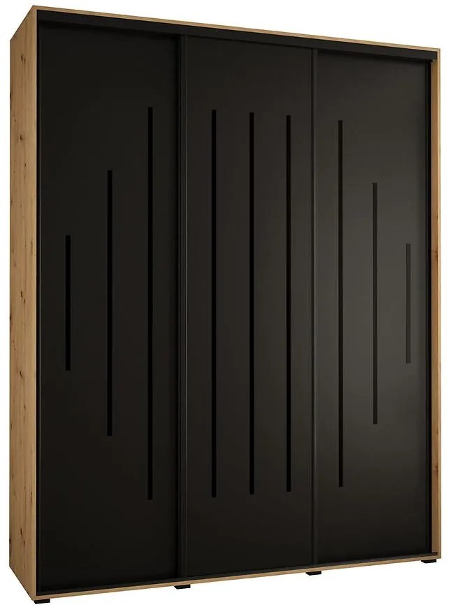 Skriňa 45 Canaris 12 190 artisan/čierna/čierna