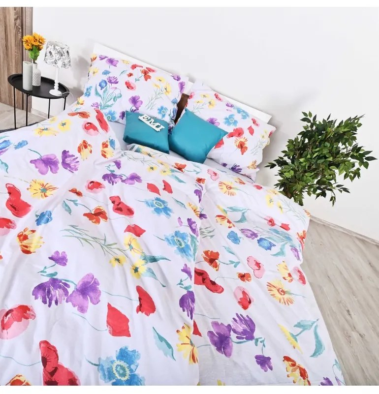 Flanelové obliečky Summer EMI, Štandardný set jednolôžko obsahuje 1x 140x200 + 1x 70x90