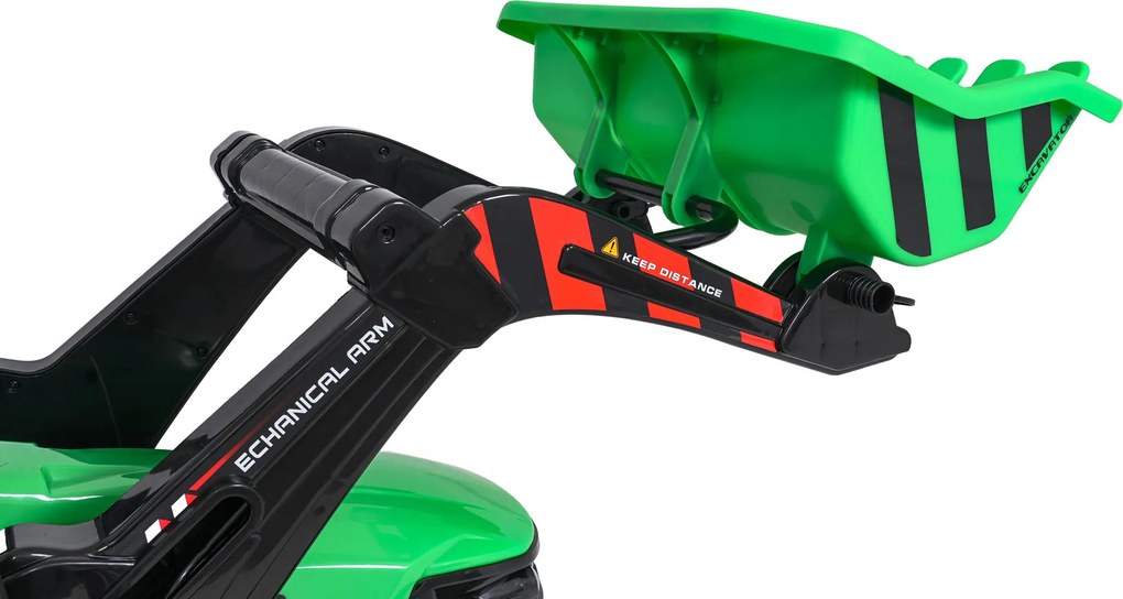 Ramiz MEGA Traktor D68 s prívesom zelený