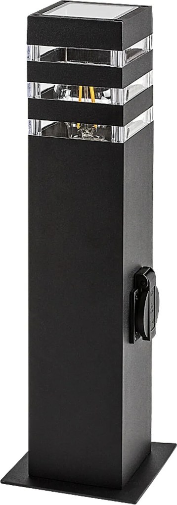Rabalux ANKARA záhradná lampa so zásuvkou 1xE27/12W/230V IP44