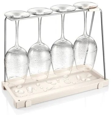 TESCOMA Držiak pohárov na víno s odkvapkávačom FlexiSPACE 330 x 148 mm