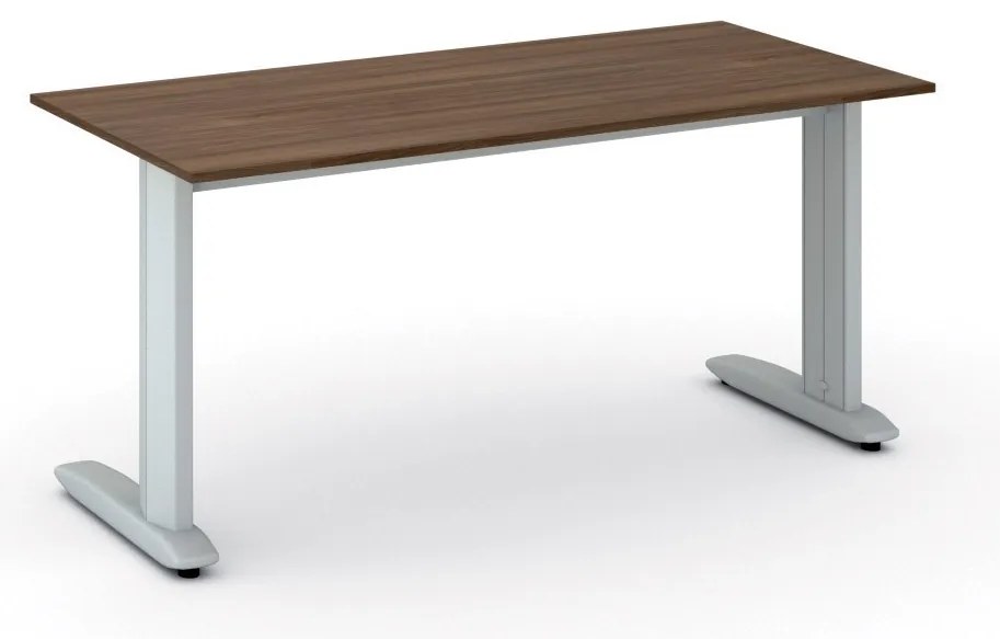 Kancelársky písací stôl PRIMO FLEXIBLE, 160x80 cm, orech