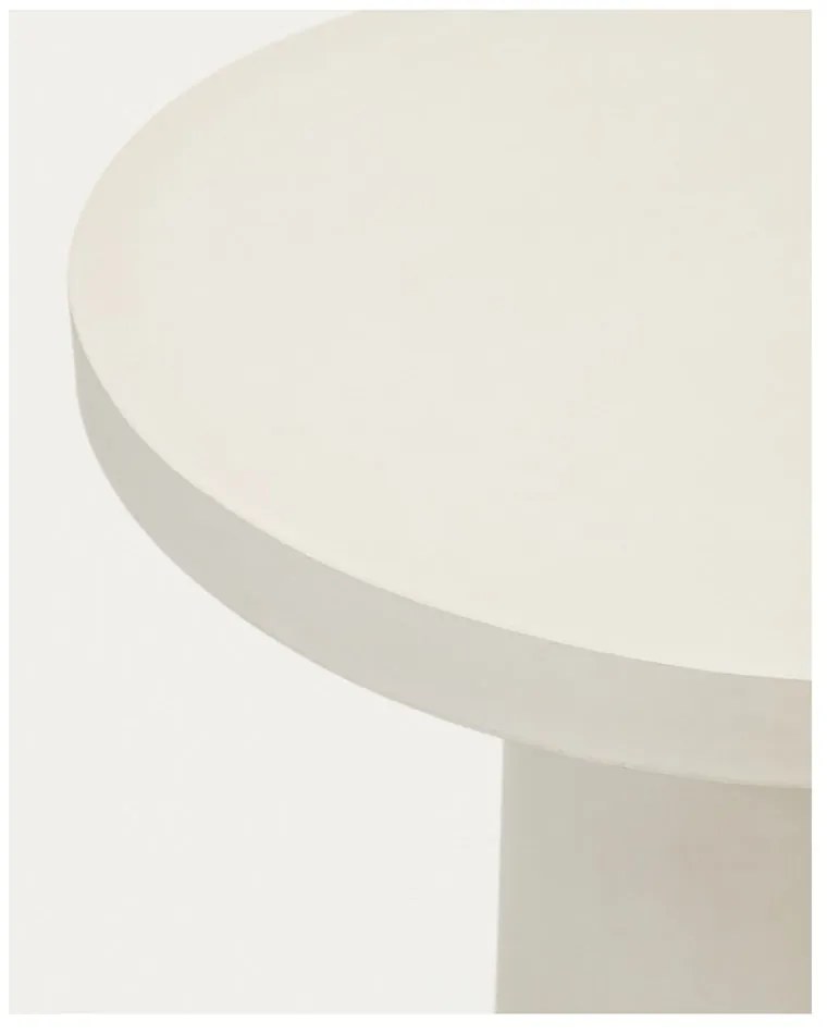 Betónový okrúhly záhradný jedálenský stôl ø 90 cm Aiguablava – Kave Home