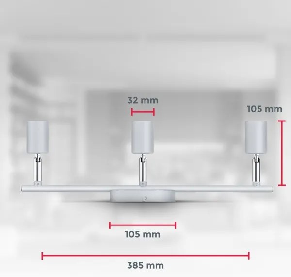 B.K.Licht 1409 - LED Bodové svietidlo 3xGU10/5W/230V