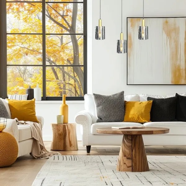 Luster na lanku ARCADIA 3xE27/60W/230V zlatá/dymová