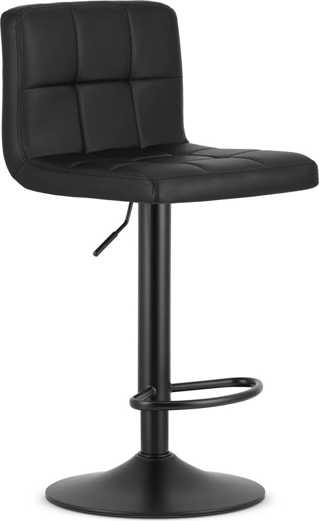 Barová stolička PROT ekokoža - čierna/čierna