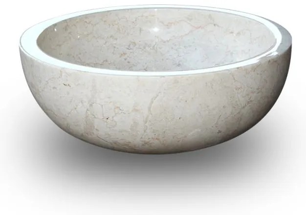 Indera Gemma 501 Ø50 cm Cream Kamenné umývadlo leštený mramor