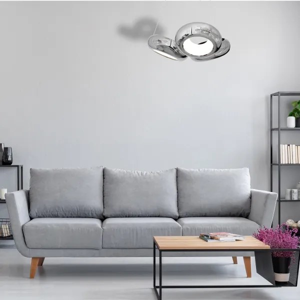 LED Luster na lanku MERCURIO 3xLED/12W/230V