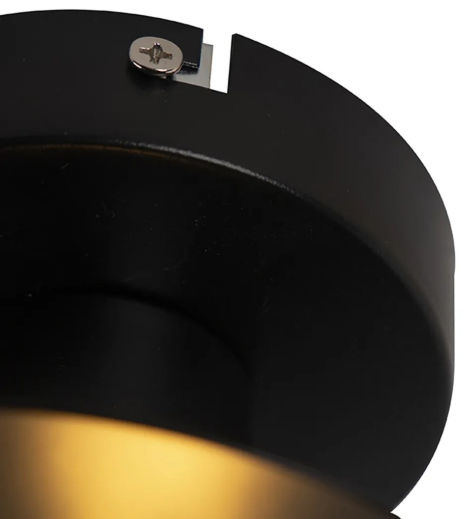 Inteligentné stropné svietidlo so špirálovým tienidlom čierne vrátane Wifi A60 - Scroll