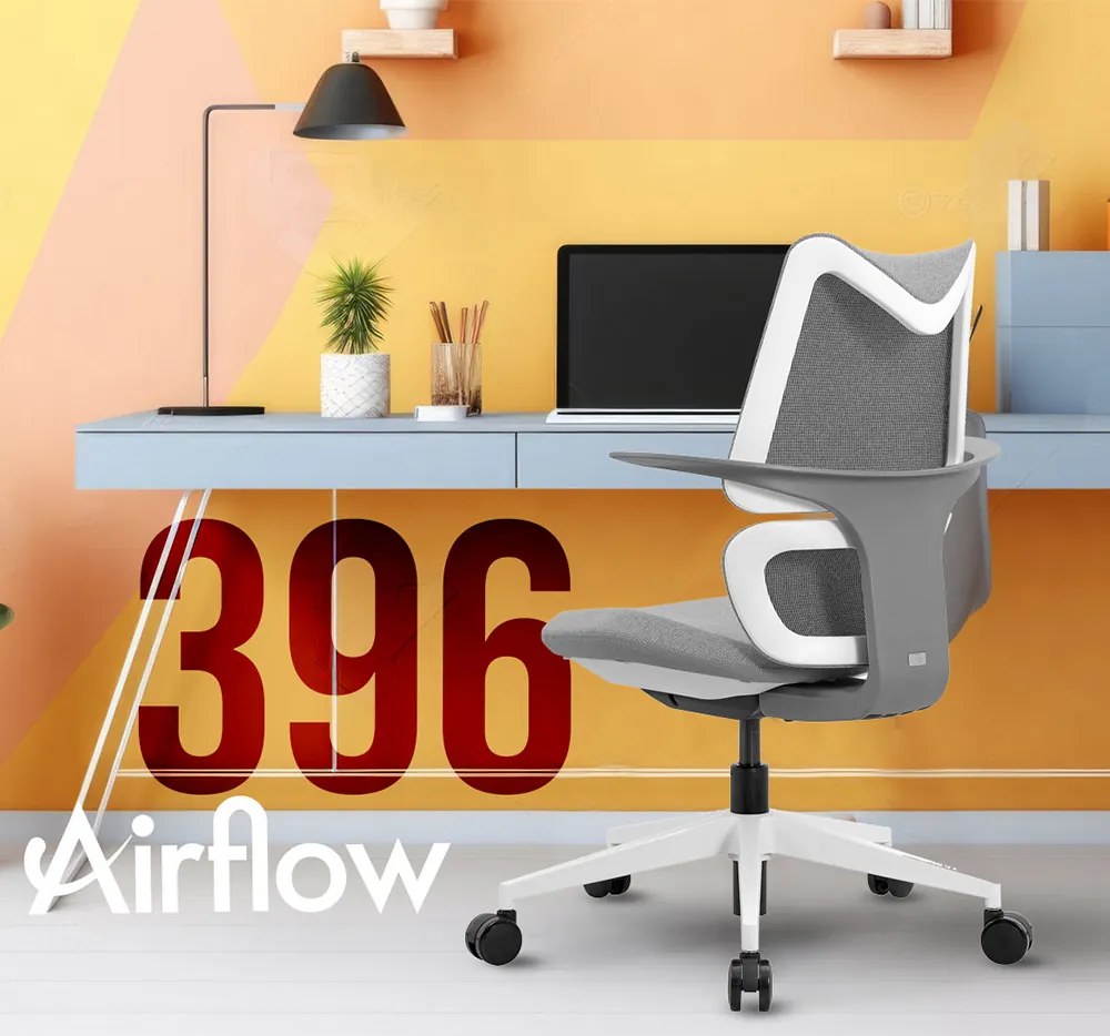 Ergonomická detská stolička MOSH Airflow 396 – sivá