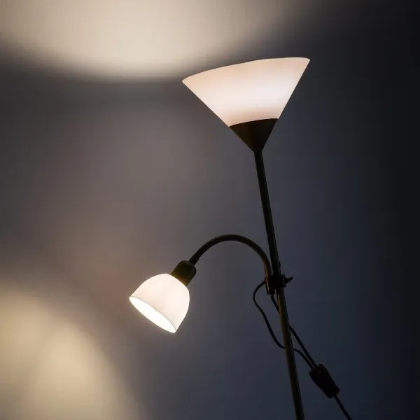 Brilagi - Stojacia lampa ARIANA 1xE27/100W/230V + 1xE14/25W zlatá