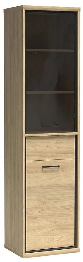 Vitrína M4 Mediolan Natural Hikora