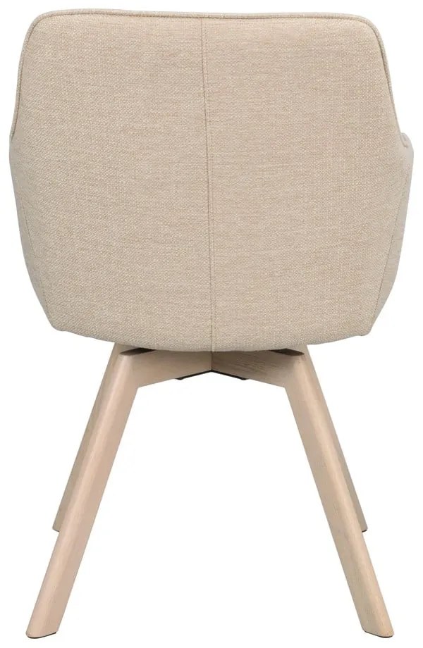 Béžové čalúnené jedálenské kreslá v súprave 2 ks Alison – Rowico