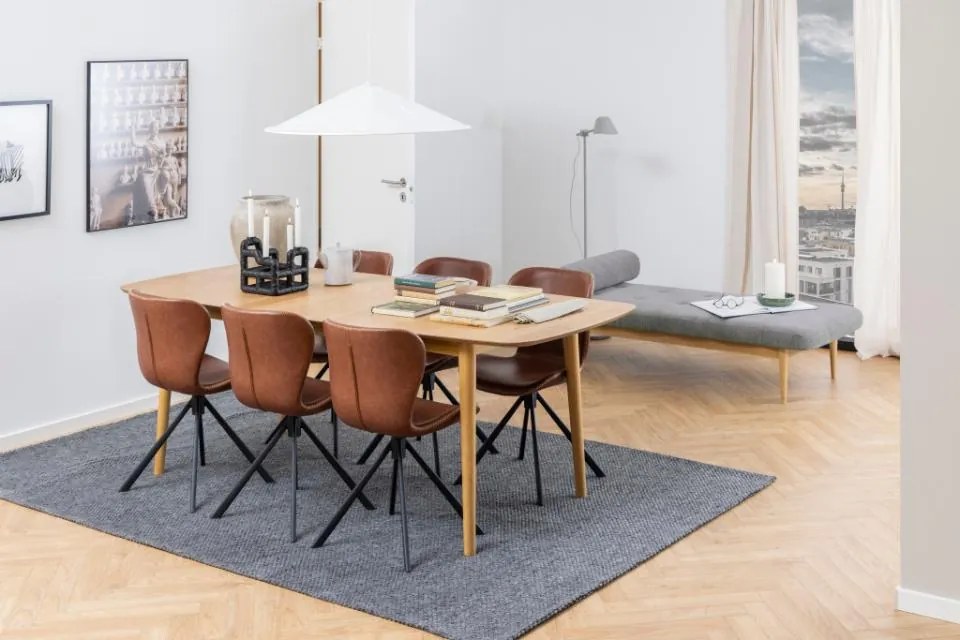 Rozkladací jedálenský stôl Montreux (98605), prírodný dub