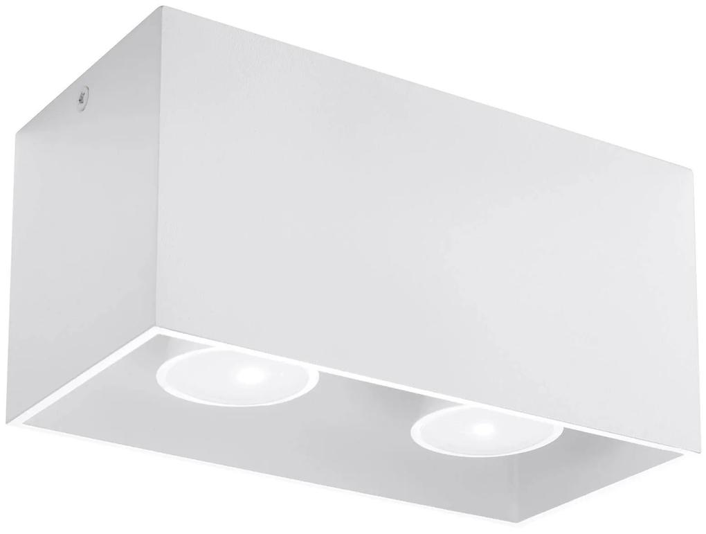 Stropné svietidlo Quad maxi, 1x biele kovové tienidlo