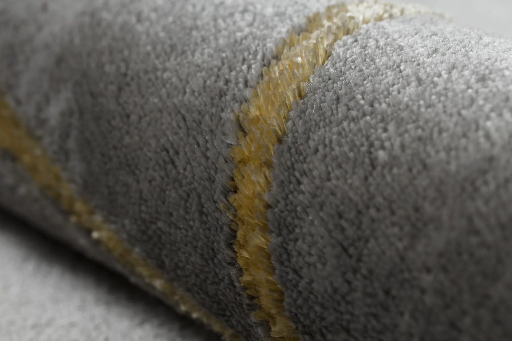 Koberec EMERALD exkluzívne 1012 glamour, štýlový geometrický, mramor sivo / zlatý