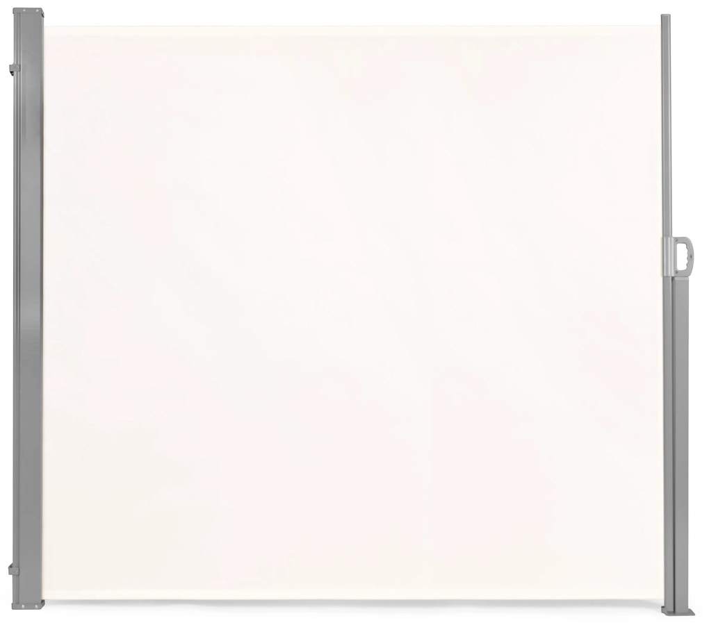 Výklopná bočná markíza, roleta, zástena do záhrady, na terasu - béžová 200 cm