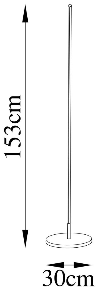 Stojacia LED lampa ONLY zlatá