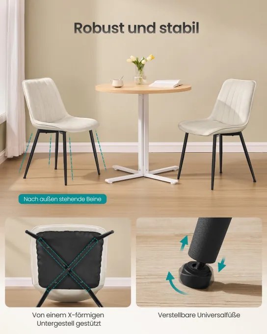 Sada dvoch jedálenských stoličiek LDC090LH01