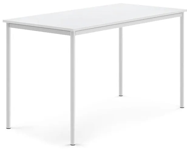Stôl BORÅS, 1600x800x900 mm, laminát - biela, biela