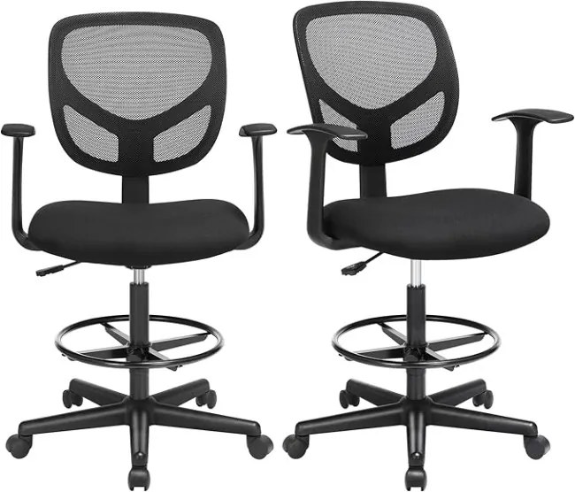 Set dvoch kancelárskych stoličiek OBN25BK-2 (2 ks)