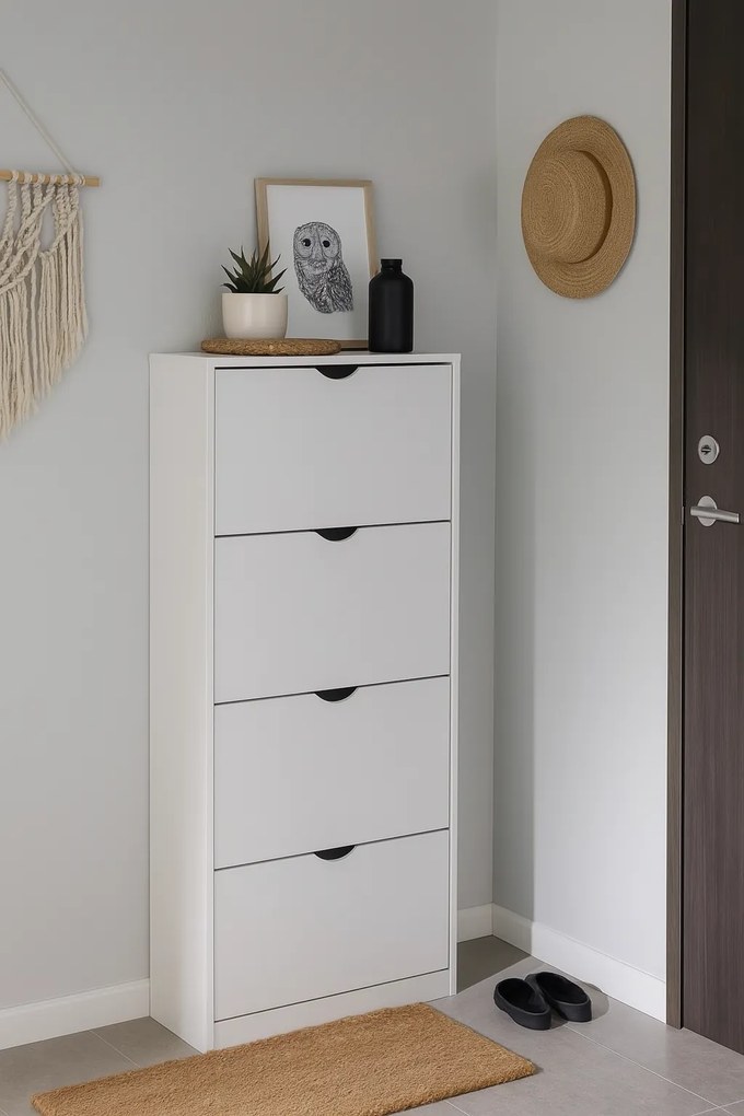 Noela Botník so 4 priehradkami biely LUNARO