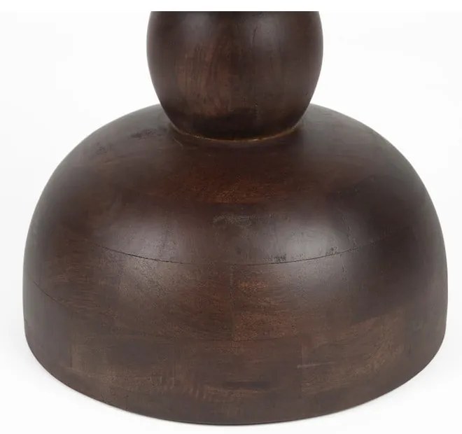 Okrúhly odkladací stolík z mangového dreva ø 30 cm Izzy – White Label