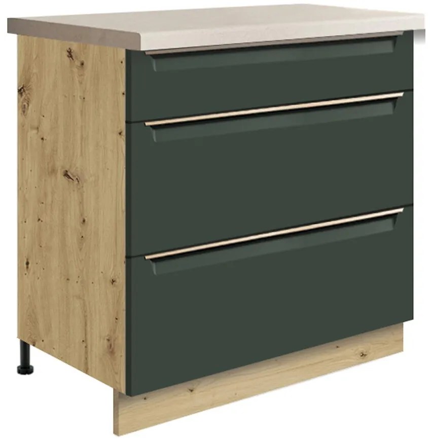 Skrinka do kuchyne Glamour 22d Green