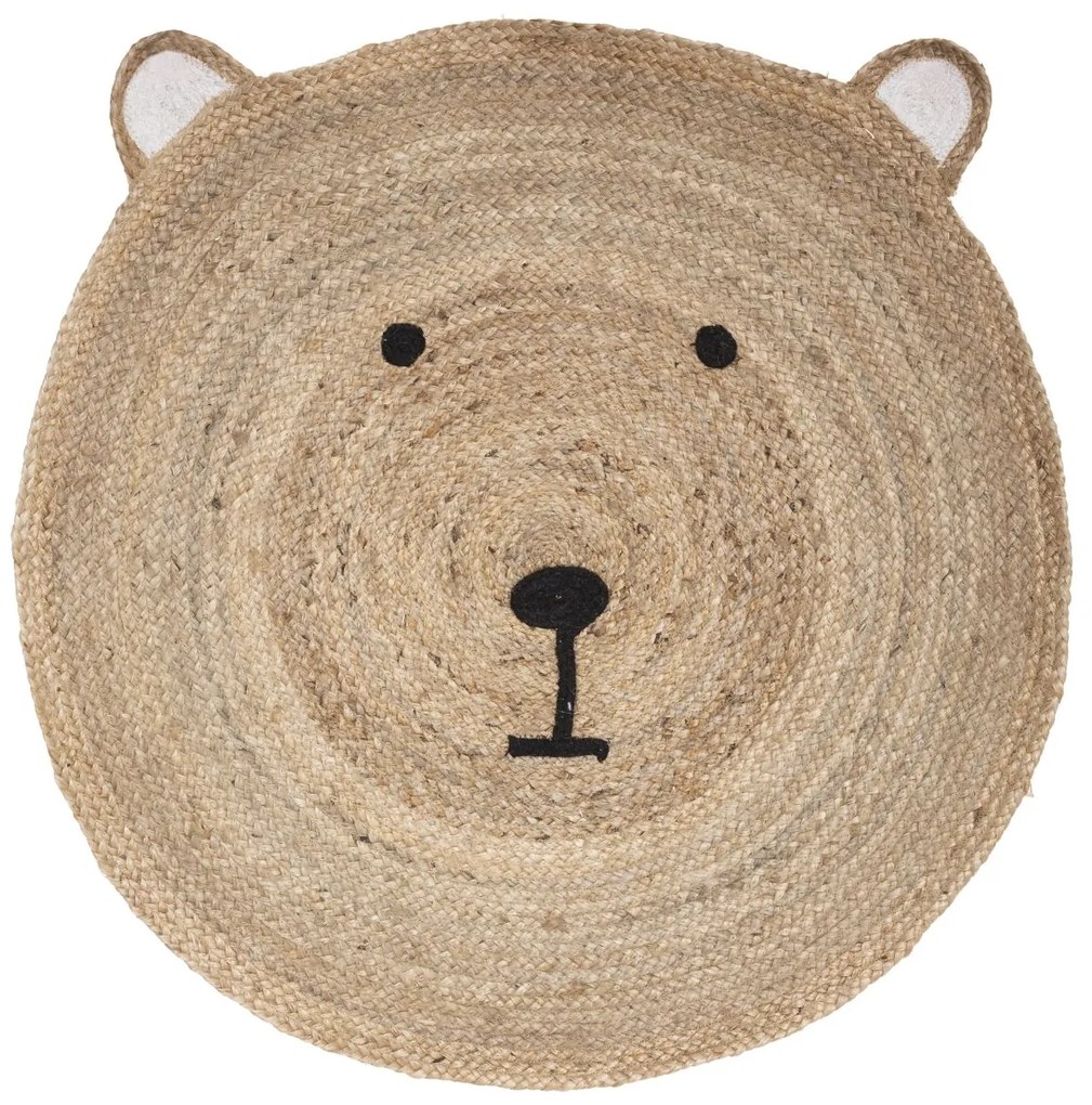 Detský koberec Bear, (fi) 100 cm, béžová